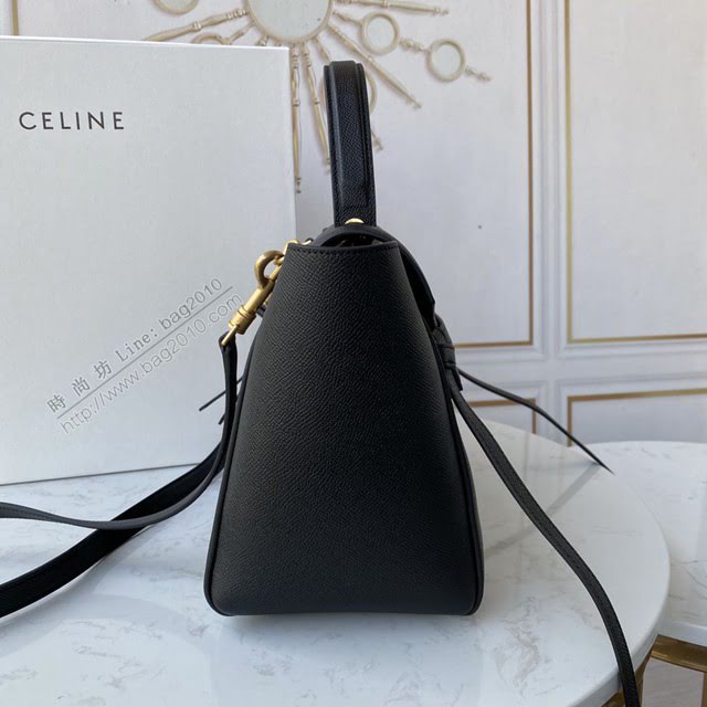 Celine女包 賽琳經典款大號女包 Celine belt bag 掌紋牛皮鯰魚包 189103  slyd2195